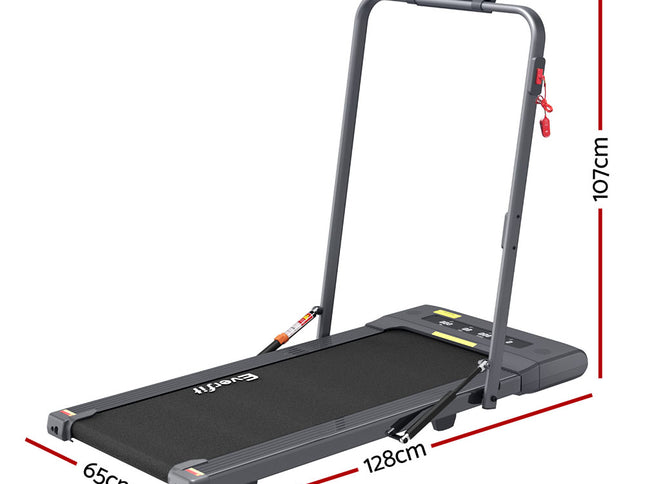 Everfit Treadmill Electric Walking Pad Under Desk Home Gym Fitness 400mm Grey