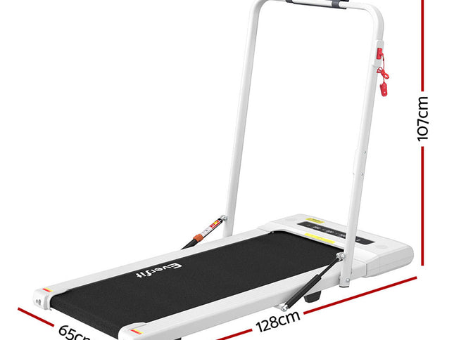 Everfit Treadmill Electric Walking Pad Under Desk Home Gym Fitness 400mm White