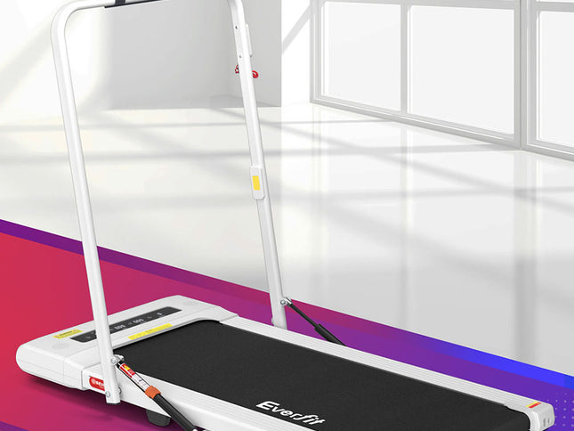 Everfit Treadmill Electric Walking Pad Under Desk Home Gym Fitness 400mm White