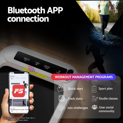 Everfit Treadmill Electric Walking Pad with Incline Under Desk Home Gym White