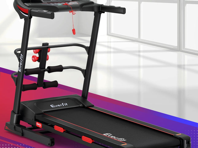 Everfit Treadmill Electric Home Gym Fitness Exercise Machine w/ Sit Up Bar 420mm