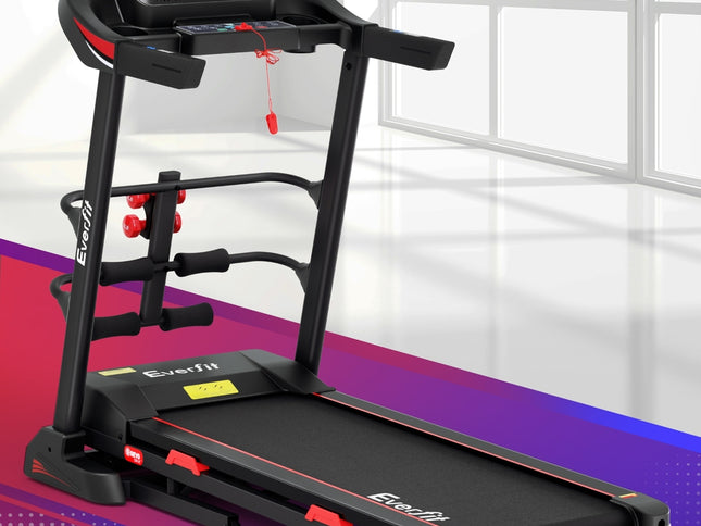 Everfit Treadmill Electric Home Gym Fitness Exercise Machine w/ Sit Up Bar 450mm
