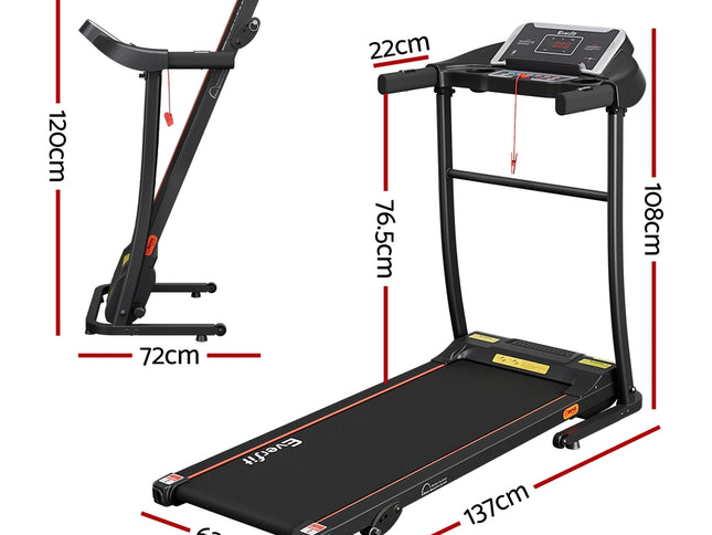 Everfit Treadmill Electric Home Gym Fitness Exercise Machine Incline 400mm