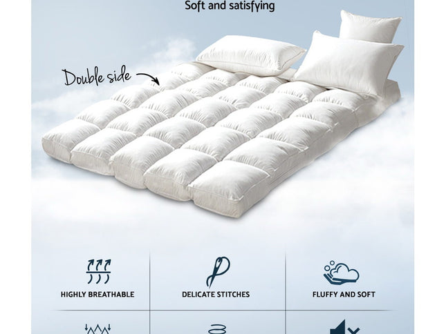 Giselle Bedding Mattress Topper Pillowtop Bamboo King