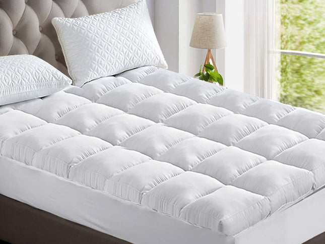 Giselle Bedding Mattress Topper Pillowtop Bamboo King Single