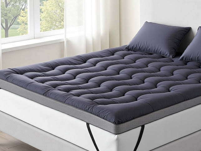 Giselle 5cm Mattress Topper Pillowtop toppers Bamboo Charcoal King