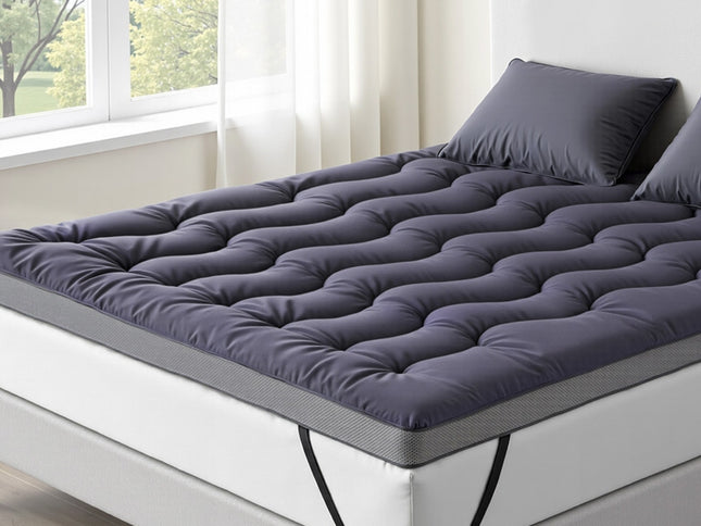 Giselle 5cm Mattress Topper Pillowtop toppers Bamboo Charcoal Queen