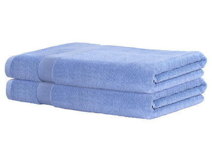 2 Pack Bath Sheets Set Cotton Extra Large Towel Blue