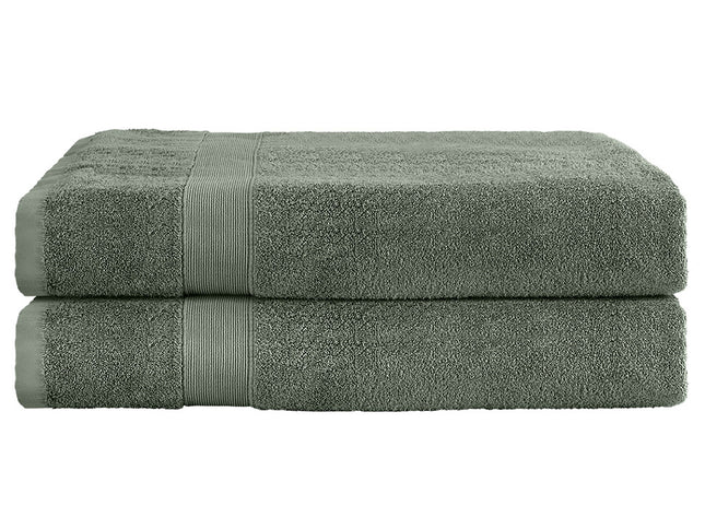 2 Pack Bath Sheets Set Cotton Extra Large Towel Green