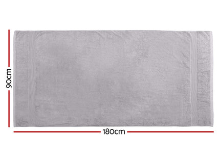 2 Pack Bath Sheets Set Cotton Extra Large Towel Grey