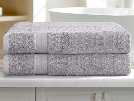 2 Pack Bath Sheets Set Cotton Extra Large Towel Grey