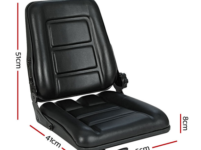 Giantz Tractor Seat Forklift Excavator Truck Backrest Chair Adjustable Universal