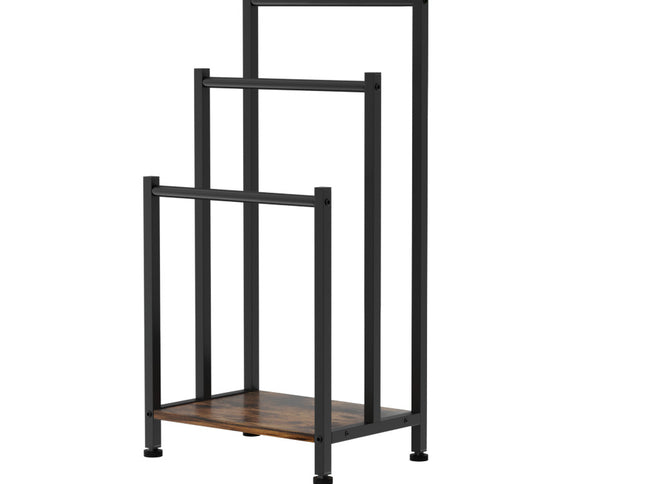 3 Tier Towel Rack Rail Freestanding Holder Bathroom Organizer Laundry Drying Bar