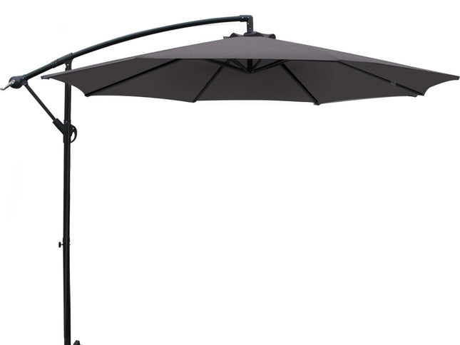 Instahut 3m Outdoor Umbrella Cantilever Beach Garden Patio Charcoal