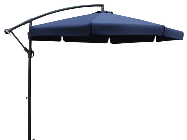 Instahut 3m Outdoor Umbrella Cantilever Garden Beach Patio Navy