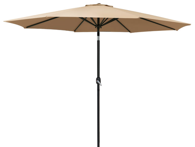 Instahut 3m Outdoor Umbrella Beach Pole Garden Patio Tilt Beige