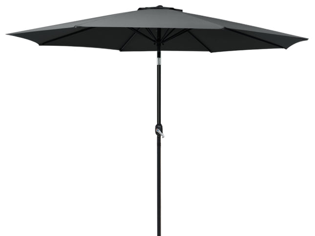 Instahut 3m Outdoor Umbrella Beach Pole Garden Patio Tilt Black