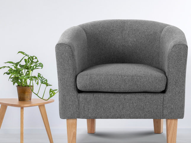 Artiss Abby Fabric Armchair - Grey