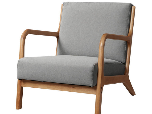 Artiss Armchair Fabric Light Grey
