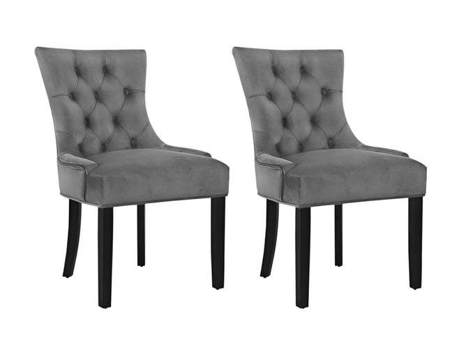 Artiss Dining Chairs Set of 2 Velvet French Provincial Grey