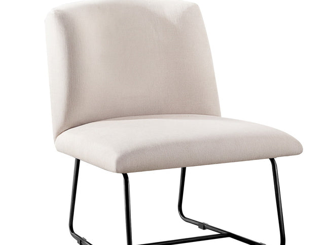Artiss Accent Chair Armchair Cross Leg Beige
