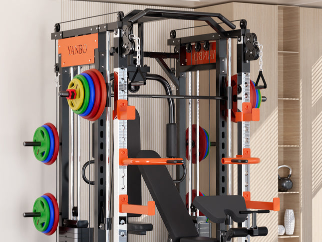 130kgs pin loaded SmartFit M1 Ultra Leg Press and Chest Fly Multi Functional Training Smith Machine Home Gym