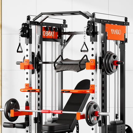 SmartFit M1 Max 130kg Pin Loaded Multi Functional Training Smith Machine Home Gym Power Rack Machine package