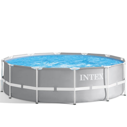 Intex PRISM Premium 12' Metal Frame Pool Outdoor Above Ground 366cm x 99cm - 26716