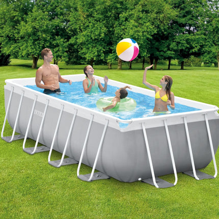 Intex PRISM Premium Rectangle Metal Frame Pool Above Ground 4.0m x 2.0m 1.0m 26788