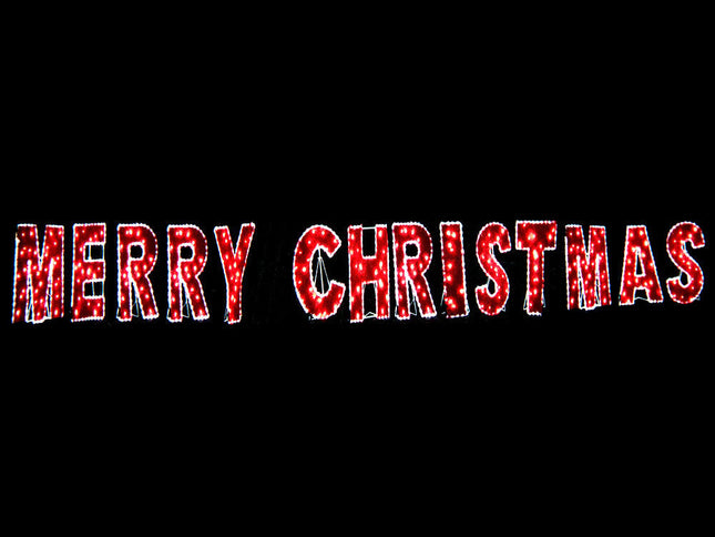 Samland Merry Christmas Commercial Led Light and Garland Display
