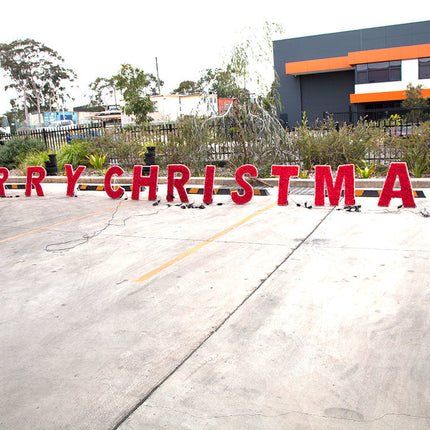Samland Merry Christmas Commercial Led Light and Garland Display
