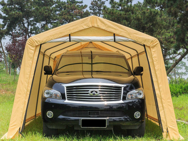 Samland Portable Carport Garage Shelter Canopy Single Size 10x20FT