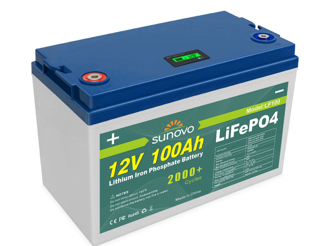 Samland 12V 100AH Deep Circle Lifepo4 Lithium Battery Rechargeable