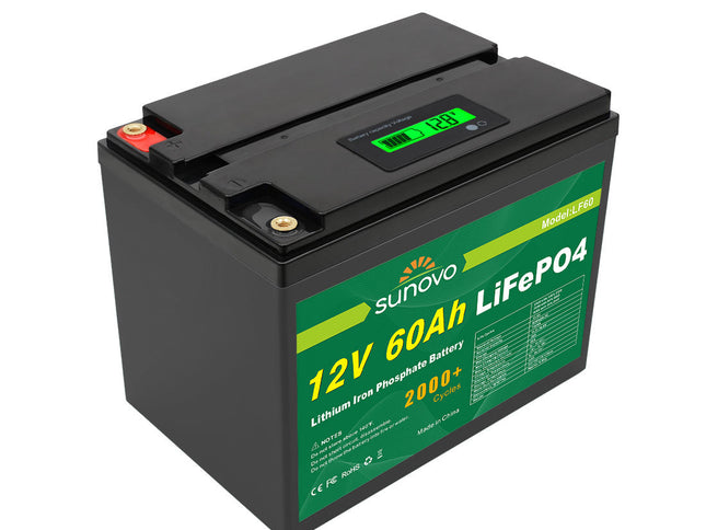 Samland 12V 60AH Deep Circle Lifepo4 Lithium Battery Rechargeable