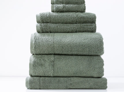 Aireys 650 GSM Zero Twist 7 Piece Agave Bath Towel by Renee Taylor