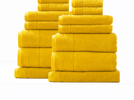 Aireys 650 GSM Zero Twist 14 Piece Basil Bath Towel by Renee Taylor