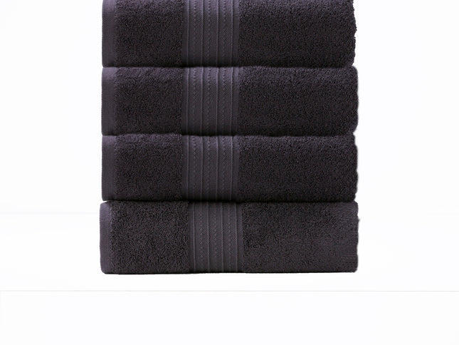Brentwood 650 GSM Low Twist 4 Piece Carbon Bath Towel by Renee Taylor