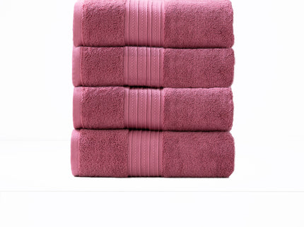 Brentwood 650 GSM Low Twist 4 Piece Bath Rosebud Towel by Renee Taylor