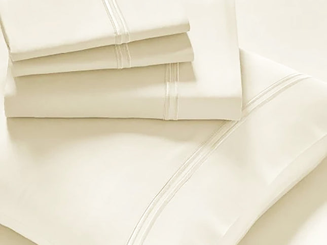 Strada Embroidered 1000 TC Egyptian Cotton Pristine Split King Sheet sets by Renee Taylor