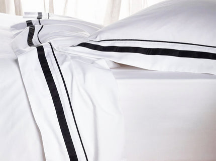 Cloud 1000 TC Egyptian Cotton White Charcoal Split King Sheet sets by Renee Taylor