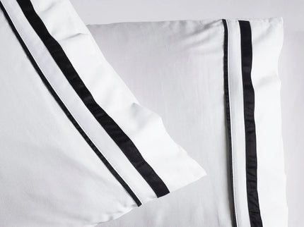 Cloud 1000 TC Egyptian Cotton White Charcoal Split King Sheet sets by Renee Taylor