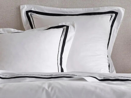 Cloud 1000 TC Egyptian Cotton White Charcoal Queen Quilt Cover Sets by Renee Taylor