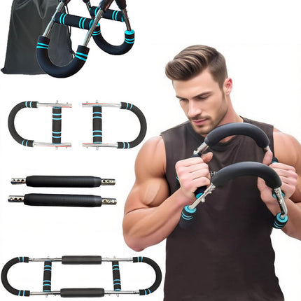 Twister Arm Trainer for Men & Women，60-110lb Adjustable Arm & Chest Workout Equipment，Portable Home Gym Strength Training Machine for Full-Body Toning & Muscle Building
