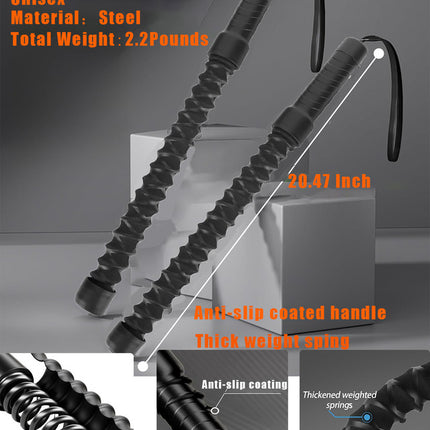 Ropeless Battle Ropes for Home Gym, Cordless Exerciser Rope, Heavy Duty Weighted Wireless Battle Ropes, Exercise Equipment for HIIT, Portable Training Flow rope Working Out for Men Women, Cardio Train