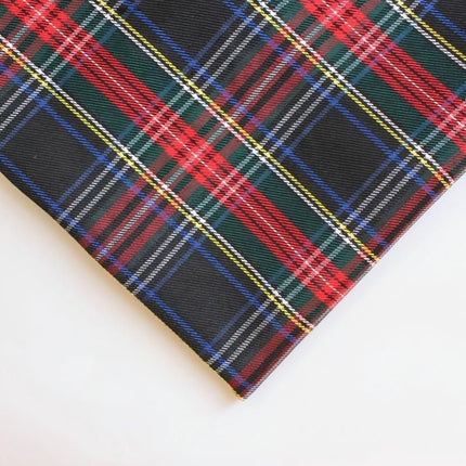 polyester woven fabric, plaid fabric, Christmas red green fabric, twill fabric, jacquard check fabric, fabric for bags, fabric for shoes, fabric for hats, fabric for pet decorations, festive fabric, holiday craft fabric, DIY fabric Australia - Khaki - Siz