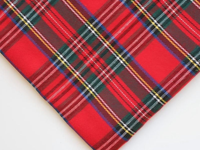 polyester woven fabric, plaid fabric, Christmas red green fabric, twill fabric, jacquard check fabric, fabric for bags, fabric for shoes, fabric for hats, fabric for pet decorations, festive fabric, holiday craft fabric, DIY fabric Australia - Pink - Size