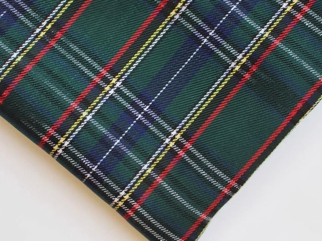 polyester woven fabric, plaid fabric, Christmas red green fabric, twill fabric, jacquard check fabric, fabric for bags, fabric for shoes, fabric for hats, fabric for pet decorations, festive fabric, holiday craft fabric, DIY fabric Australia - Teal - Size