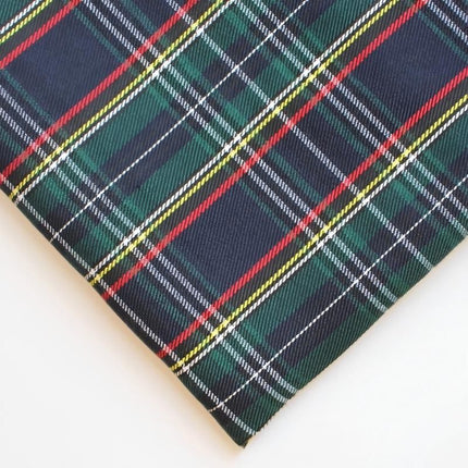 polyester woven fabric, plaid fabric, Christmas red green fabric, twill fabric, jacquard check fabric, fabric for bags, fabric for shoes, fabric for hats, fabric for pet decorations, festive fabric, holiday craft fabric, DIY fabric Australia - White - Siz
