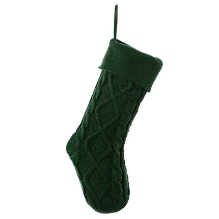 Christmas stocking, knitted stocking, diamond pattern stocking, wool Christmas stocking, festive decorations, holiday stockings, fireplace stocking, Aussie Christmas decor, Christmas gift idea - White - Size 2PCS