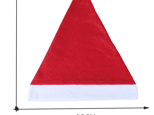 Santa Christmas Party Hats with Pom Poms ‚Äì Red & White, 20 Pieces